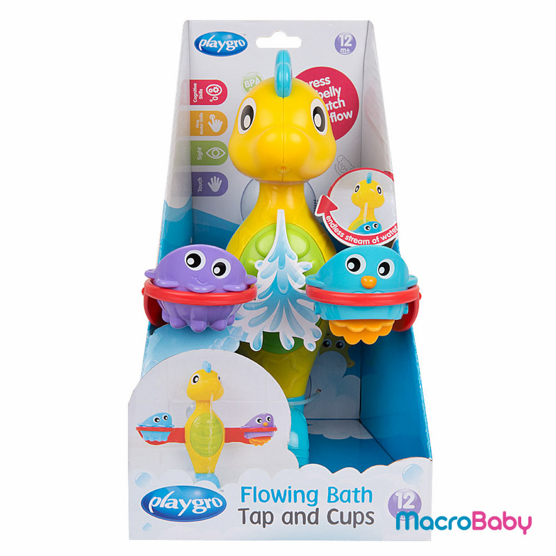 Flowing bath tap & cups Playgro - MacroBaby