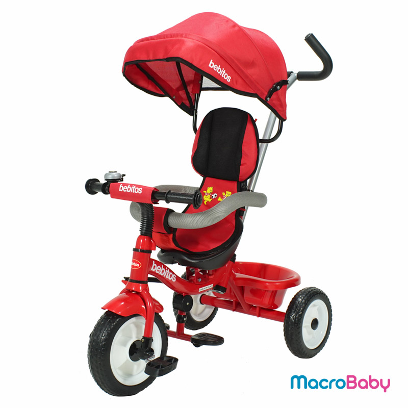 Triciclo gigante de lujo rojo Bebitos - MacroBaby