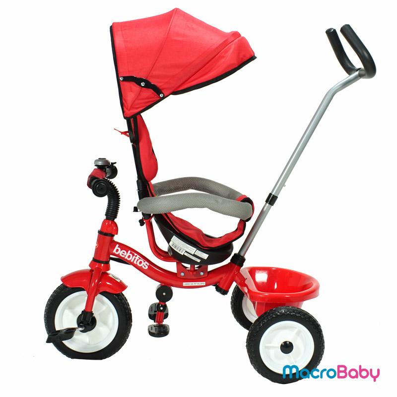 Triciclo gigante de lujo rojo Bebitos - MacroBaby