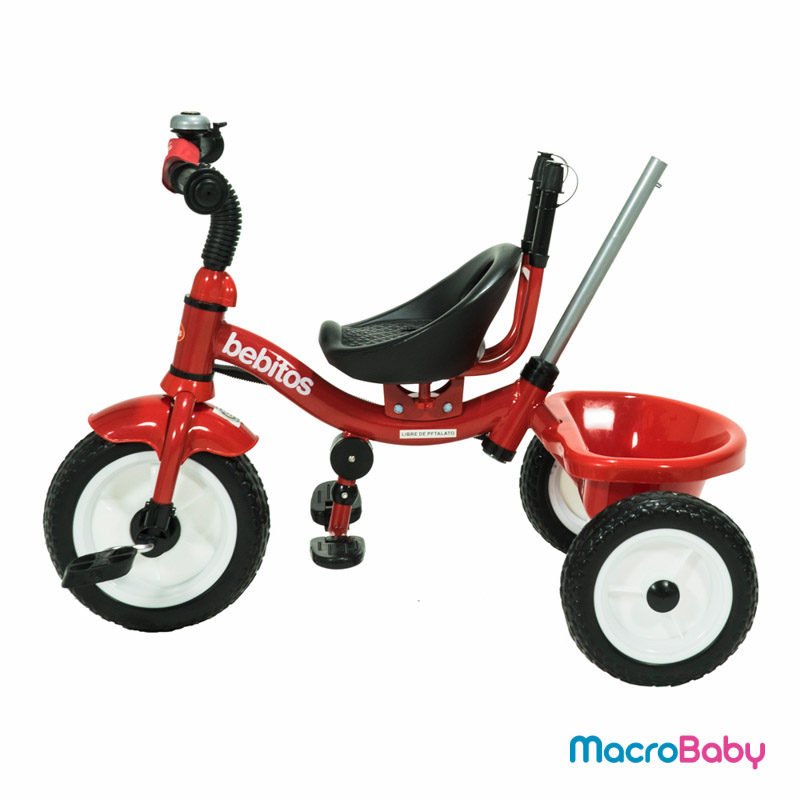 Triciclo gigante de lujo rojo Bebitos - MacroBaby