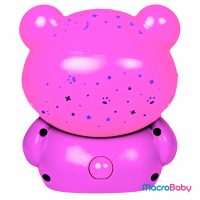 Goodnight Bear Night Light and Projector Pink Playgro - MacroBaby