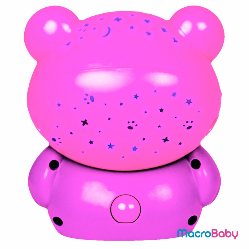 Goodnight Bear Night Light and Projector Pink Playgro - MacroBaby