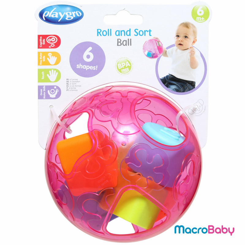 Roll and sort ball (Pink) Playgro - MacroBaby