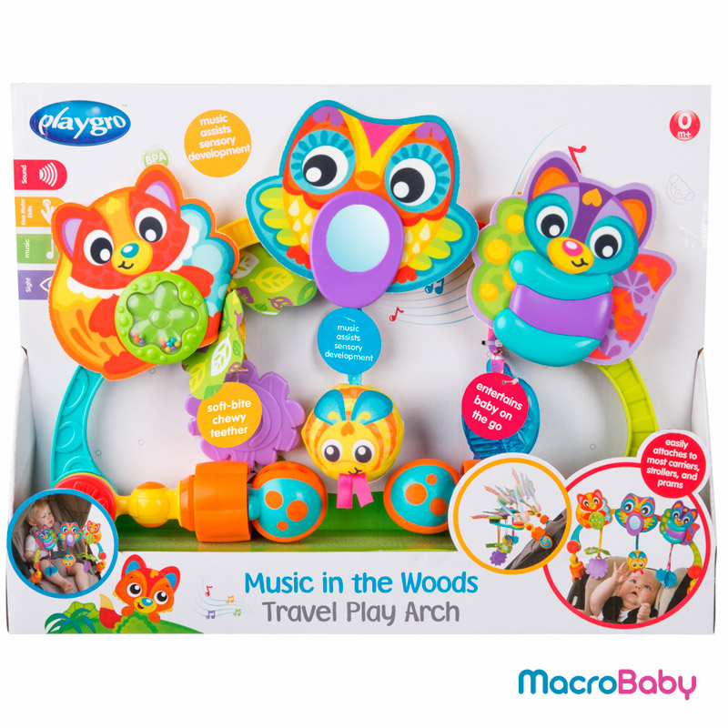 Music in the Woods Travel Play Arch Playgro - MacroBaby