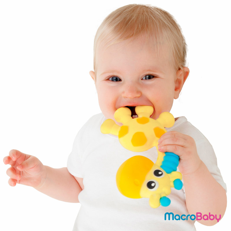 Squeak and soothe natural teether Playgro - MacroBaby