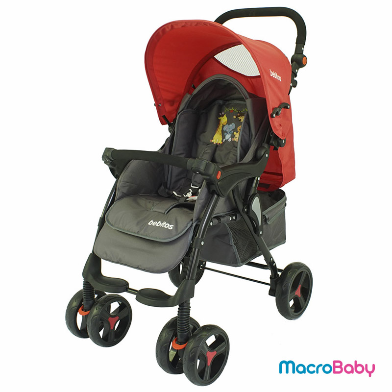 Cochecito cuna Elegant con manija regulable rojo Bebitos - Macrobaby