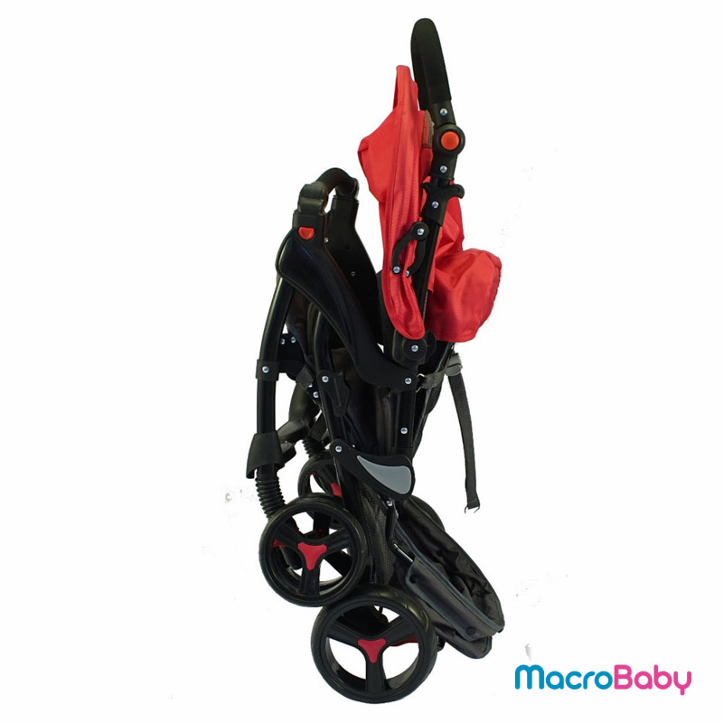 Cochecito cuna Elegant con manija regulable rojo Bebitos - Macrobaby