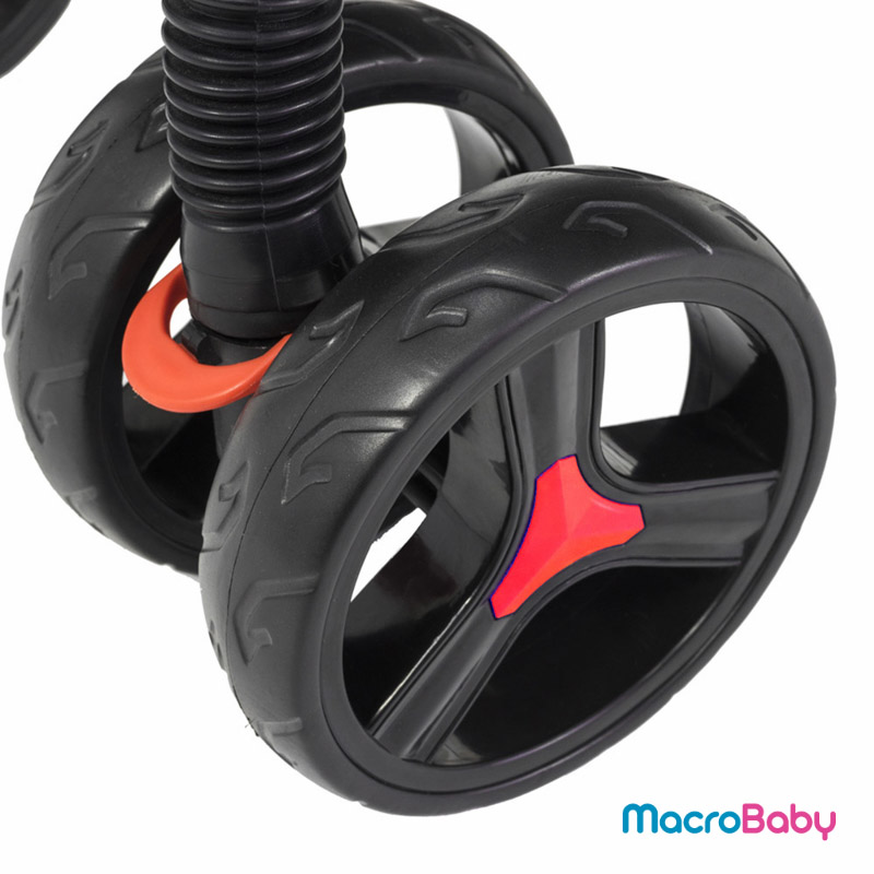 Cochecito cuna Elegant con manija regulable rojo Bebitos - Macrobaby