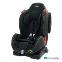 Butaca bebe para auto con sistema Isofix de 9 a 25 kg. negra con amarillo GTS Spider