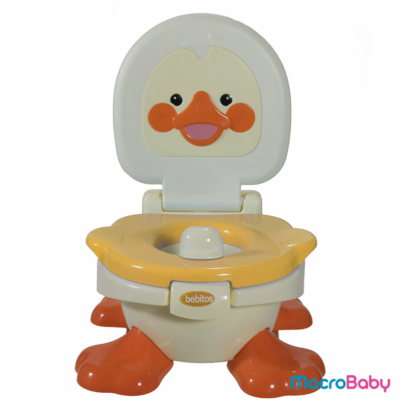 Pelela pato 3 en 1 color naranja Bebitos - MacroBaby