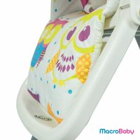 Silla para comer Confort rosa con lechuzas Bebitos - MacroBaby