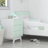 Mueble bajo 3 cajones serie Fragancia blanco La Valenziana