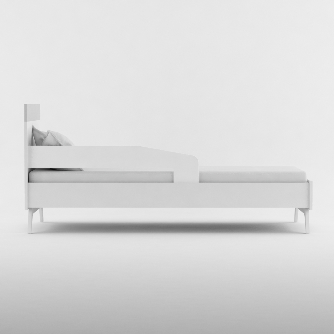 Cama infantil 1 plaza serie Fragancia blanca La Valenziana