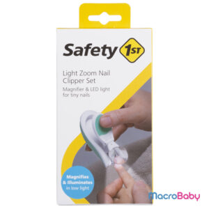 Cortauñas Con Lupa Y Luz + Lima Ergonómica Safety 1st