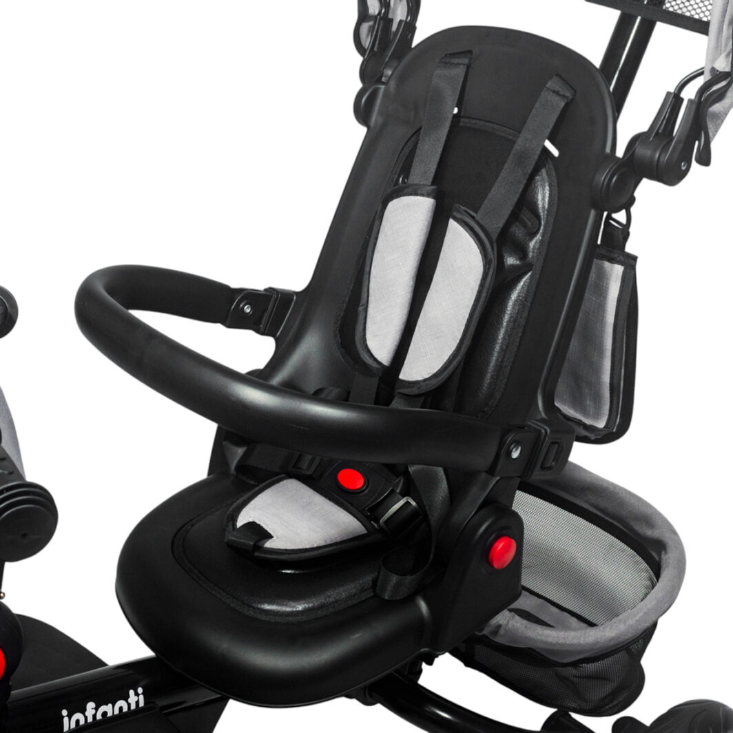 Triciclo convertible plegable Infanti JY-T08E gris