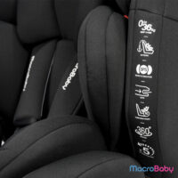 Butaca Isofix gira 360º Macrobaby Cyro Max Negra