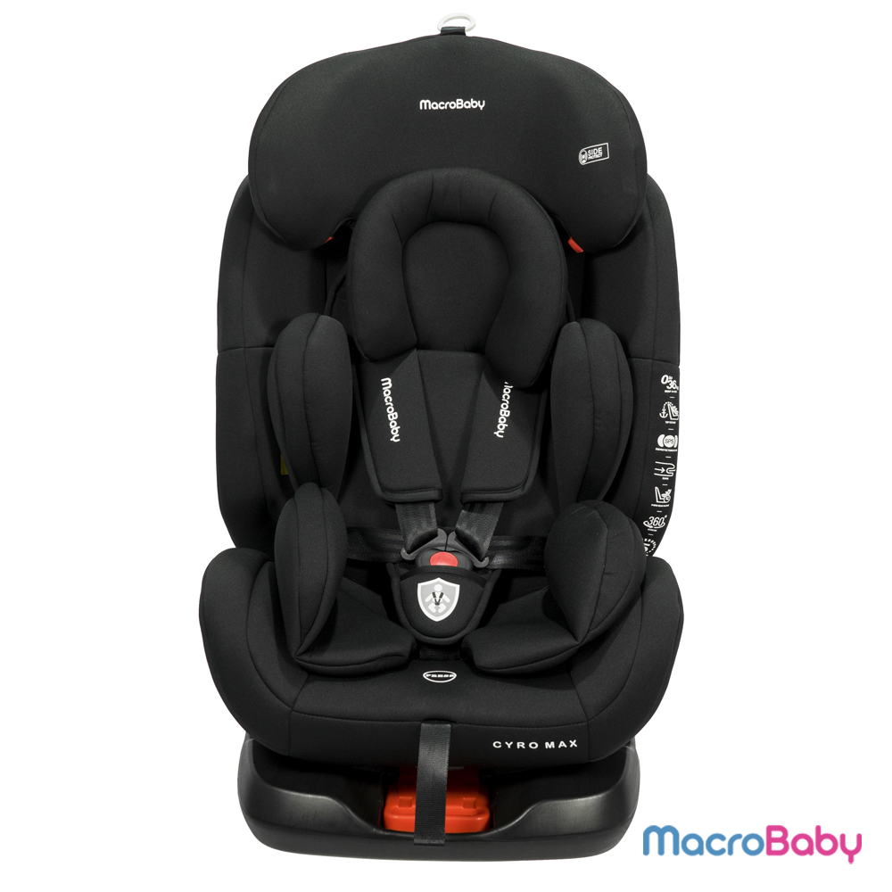 Butaca Isofix gira 360º Macrobaby Cyro Max Negra