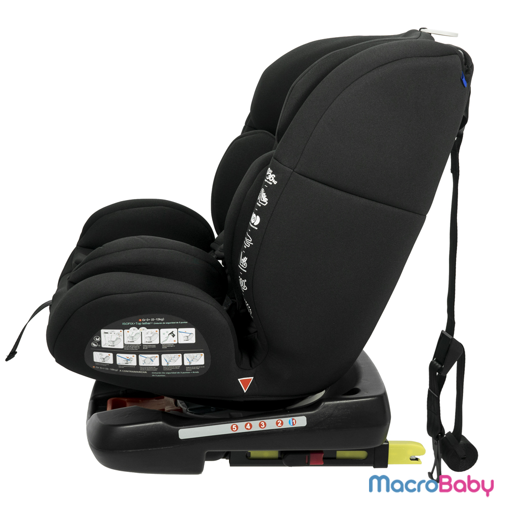 Butaca Isofix gira 360º Macrobaby Cyro Max Negra