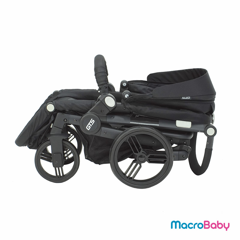 Cochecito GTS QUANTUM 4 en 1 negro, con huevito y base GTS - MacroBaby