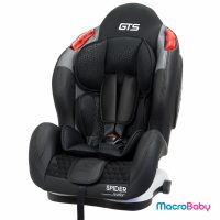 Butaca de seguridad bebe con sistema Isofix de 9 a 25 kg. negra GTS Spider