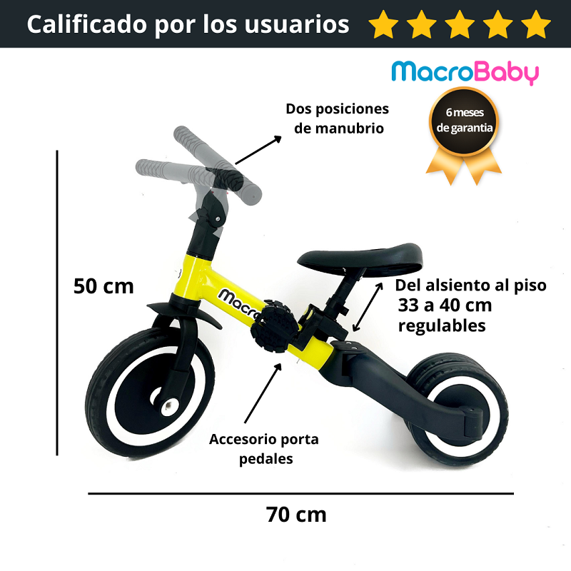 Triciclo para niño reforzado - Envío Gratis - MacroBaby