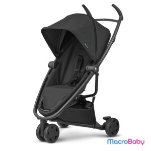 Cochecito bebe plegado inteligente Zapp Flex Black on Black Quinny