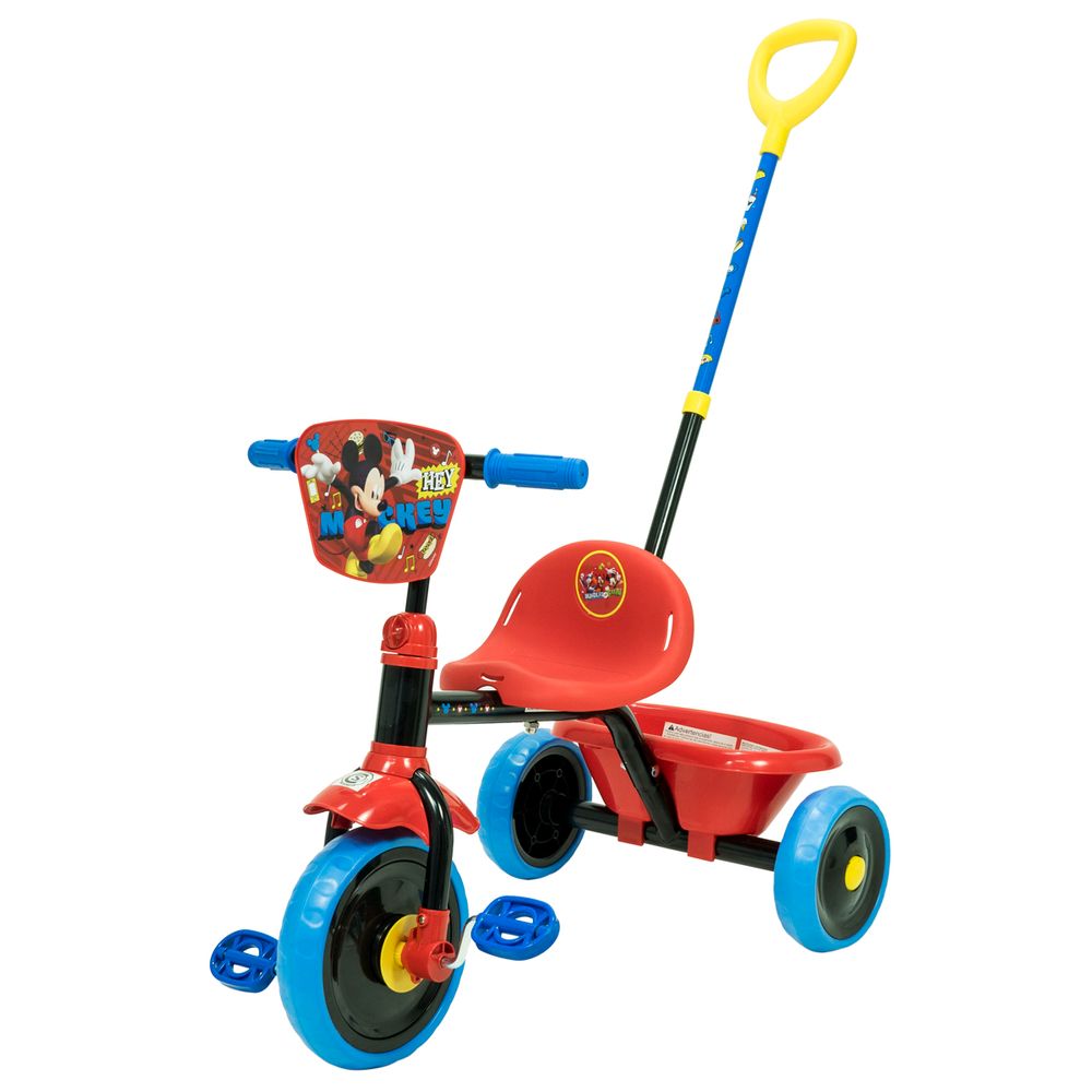 Triciclo infantil con barral de empuje Disney XG7543 Mickey