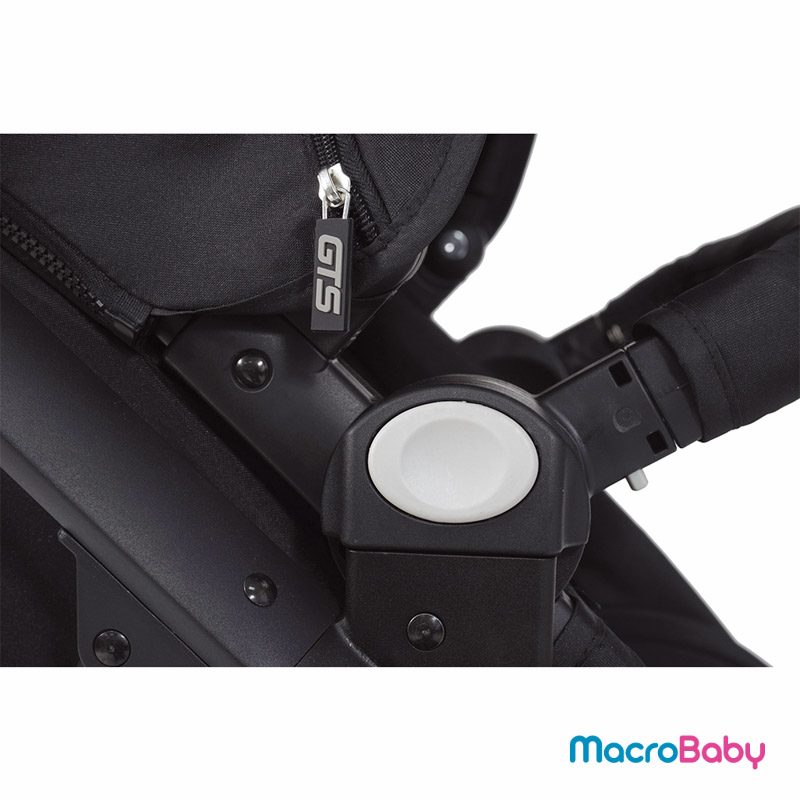 Cochecito GTS QUANTUM 4 en 1 negro, con huevito y base GTS - MacroBaby